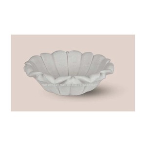 แฮนด์เมดอินเดียราชสถานี Markrana หินอ่อน Urli สําหรับตกแต่งบ้านในร่มและกลางแจ้ง - Product Image 2