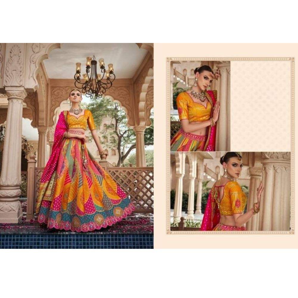 Yellow, Orange, and Pink