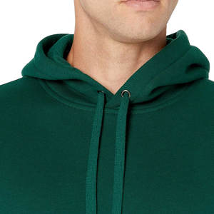 Promotion des fabricants OEM : Sweat à capuche uni en molleton 100 % coton pour homme, avec logo personnalisé, tissu épais, vêtement de sport, hiver, extérieur, teinture unie - Product Image 3