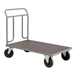 Chariot de manutention industriel fermé avec options à quatre ou trois roues, chariot à main personnalisable pour le stockage en entrepôt - Product Image 1