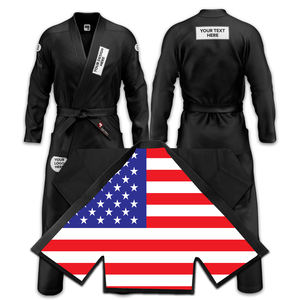 Conjunto de Uniformes de Jiu Jitsu USA, Ropa de Artes Marciales, Uniforme de Jiu Jitsu, Tela Personalizada, Hecho en Pakistán - Product Image 1
