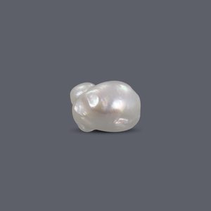 ไข่มุกบาสรา 7.76 กะรัต ไข่มุกน้ำจืดทรงบาร็อคสีขาวธรรมชาติ - Product Image 1