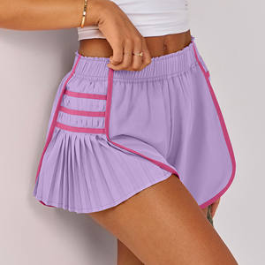 Pantalones cortos de entrenamiento de Fitness cómodos y holgados de alta calidad, pantalones cortos deportivos de cintura alta para exteriores para mujer, pantalones cortos de Yoga para gimnasio de secado rápido para mujer - Product Image 4