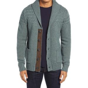 100% coton décontracté tricoté hommes Cardigan surdimensionné lâche tricoté Cardigan à vendre - Product Image 2