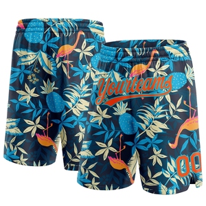Pantalones Cortos de Baloncesto Personalizados Clásicos Estampados, Transpirables, Medios, por Encima de la Rodilla, para Hombre, con Bordado y Bolsillos Simples - Product Image 3