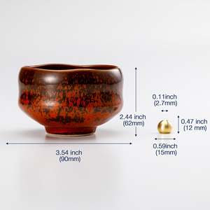 Cuenco de Incienso Japonés Tradicional con Quemador de Latón - Naranja 195g - Product Image 4