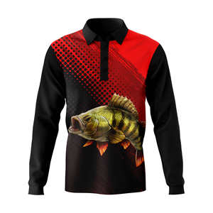 Hot Selling Latest Design Polyester <b>Fishing</b> Polo <b>Shirt</b> Sublimation Printing UV Protection <b>Fishing</b> Apparel Jersey - Product Image 5