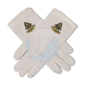 Protección de manos Casual Wear Guantes masónicos Alto rendimiento 100% Guantes masónicos hechos de algodón - Product Image 4