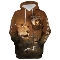 Sudaderas con Capucha Cristianas de Invierno con el Mejor Diseño de la Historia, Logotipo Personalizado, Impresión Digital, Color Sólido, Bordado 3D Transpirable de Alta Calidad