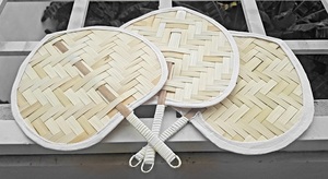 Abanico de bambú hecho a mano, artesanías, para regalo, 100% - Product Image 3