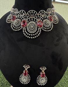 Ensemble de colliers en or massif 14K et 18K avec diamants naturels Coupe brillante Certifié par un tiers Chic Choker Collection de bijoux élégants - Product Image 5