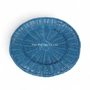 Assiette de présentation en rotin faite à la main pour la décoration de table, événements de mariage, restaurants et vente en gros en provenance du Vietnam - Product Image 2
