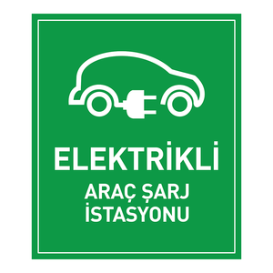 Station de recharge pour véhicules électriques, panneau de signalisation routière réfléchissant - Product Image 1
