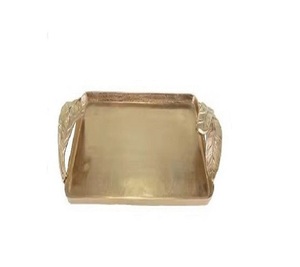 Artisanat plateau de service en métal plateau à Dessert au chocolat servant plat décoratif en aluminium plateau décoratif de qualité supérieure vente chaude - Product Image 1