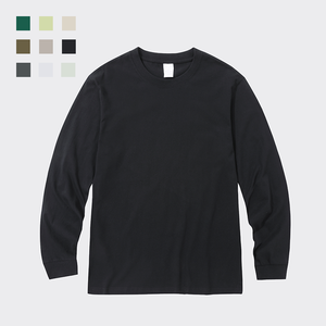 Offre Spéciale unisexe blanc noir à manches longues goutte épaule T-shirt respirant coton T-shirt personnalisé pour les hommes - Product Image 1