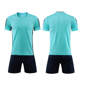 Custom Men's Winter Soccer Uniforms Crew Neck Short Sleeves Set Team Logo Digital Printing Sportswear 100% Polyester Lightweight - Product Image 3