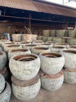 Poterie en argile noire extra large faite à la main au Vietnam résistant au gel pour la maison et le jardin Design personnalisable par le fournisseur de jardinières