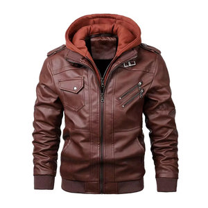 Veste de moto en cuir respirant à col montant de qualité supérieure, écologique, imperméable, conception personnalisée pour l'hiver en plein air - Product Image 6