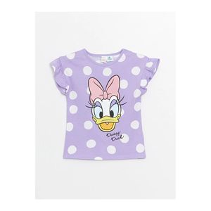 LCW Set pigiama da bambina con stampa margherita anatra a maniche corte - Product Image 1