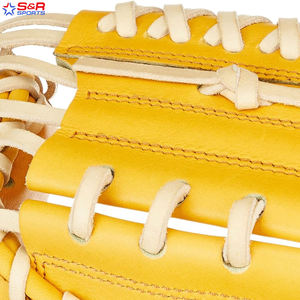 ถุงมือตีเบสบอลวัสดุหนังแท้ปรับแต่งสีโลโก้ได้ตามต้องการ - Product Image 2