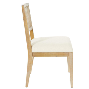 Silla de Diseño Moderno y Minimalista en Cuero Genuino y Madera de Teca Tejida con Características Resistentes y Duraderas - Product Image 4