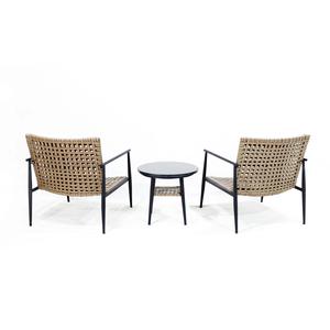 Comhome-Elegante silla de jardín de ratán de plástico con cojines profundos y almohadas a juego para asientos elegantes - Product Image 2
