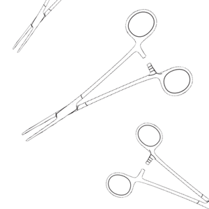 Abrazadera hemostática quirúrgica Manual Moynihan de 180mm, instrumento de acero inoxidable, caja de mordazas semiderradas rectas, fórceps para arterias articulares - Product Image 1
