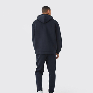 Ropa de entrenamiento deportivo personalizada, traje de jogging, conjunto de pantalones de chándal, conjunto de joggers, chándal cortavientos tejido para correr, con capucha, informal, sólido - Product Image 2