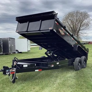 Remorque à benne basculante 7X14 de qualité supérieure, 8 tonnes, profil bas, 4 côtés hauts, DM142, disponible à prix avantageux - Product Image 1