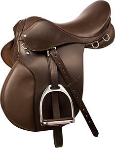 Monturas de carrera sintéticas para saltar de cuero inglés multiusos Premium - Product Image 3