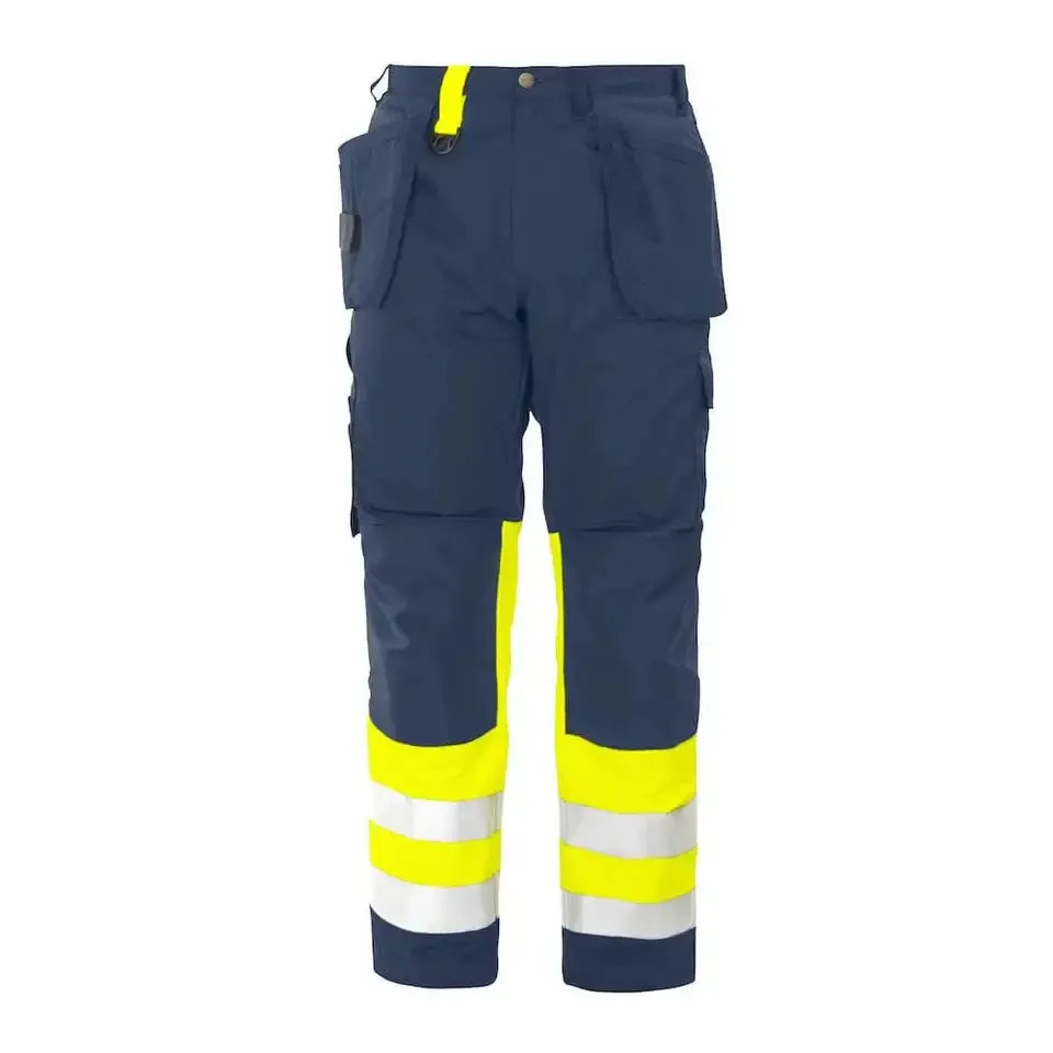 Nuevo Hi Vis Viz Safety Work Wear Pants Productos más vendidos/Impresión de logotipo personalizado Pantalones de seguridad de alta calidad