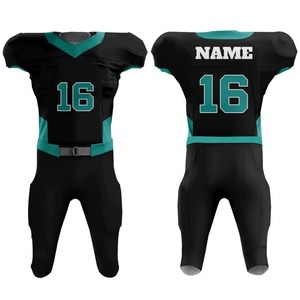 Uniforme de football américain en polyester unisexe pour jeunes, maillot de football américain unisexe, couleur unie, nouveau style, 2025 - Product Image 6