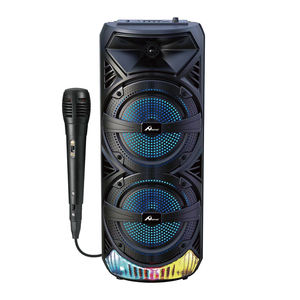 HOME Digitalome SPA-106 Portable Wireless <b>Speaker</b> RGB <b>LED</b> Lighting & Microphone Battery-Powered with Microphone & <b>LED</b> Lighting - Product Image 1