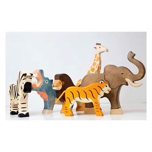 Venta al por mayor de juguetes de madera hechos a mano sin terminar sin pintar: juguete de madera creativo de alta calidad juguete de madera pintable independiente apilable - Product Image 5