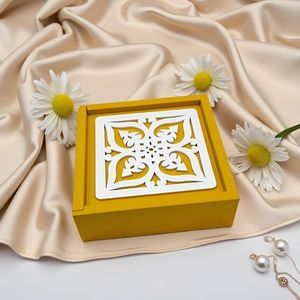 Caja de fruta seca de madera de diseñador para embalaje de regalo con exquisito tallado floral y acabado pulido - Product Image 6