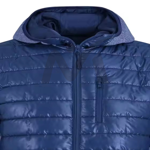 Doudoune à glissière intégrale pour hommes avec isolation thermique à col montant pour l'hiver enneigé, venteux et pluvieux - Product Image 4