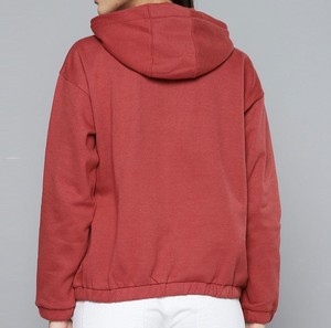 Sweats à capuche légers 100% coton imprimés personnalisés doux et confortables motif solide hiver travail vêtements décontractés avant Logo bas quantité minimale de commande vente! - Product Image 5