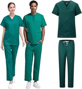 ชุดยูนิฟอร์มผ้ายีนส์คอวีสำหรับผู้หญิงและผู้ชายสายรัดข้อมือสำหรับเล่นโยคะดูแลสัตว์เลี้ยงดีไซน์ตามสั่ง - Product Image 3