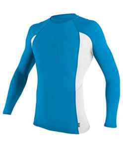Venta caliente OEM personalizado Rash Guard para hombres elástico sublimación impreso elegante cuello redondo manga corta Rash Guard en venta - Product Image 3