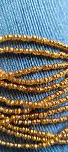 Perles de verre dorées sur mesure de 3 mm, motifs nervurés, multicolores, emballage en boîte pour la fabrication de bijoux espagnols, mexicains et équatoriens, revente - Product Image 6