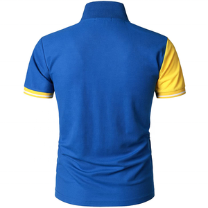 Polo à manches courtes et col roulé pour homme, avec boutons, à la mode, prix de fabrication - Product Image 3