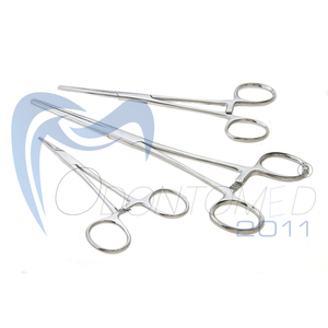 Pinzas rectas y curvas autoblocantes Ultimate Hemostat Acero inoxidable Marca personalizada Ce Logotipo personalizado Cirugía médica - Product Image 1