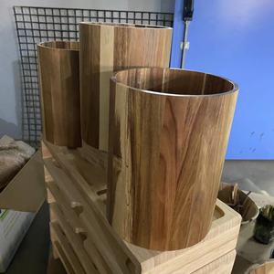 Secchiello per ghiaccio in <span class=keywords><strong>legno</strong></span> retrò a forma rotonda Premium - Product Image 6