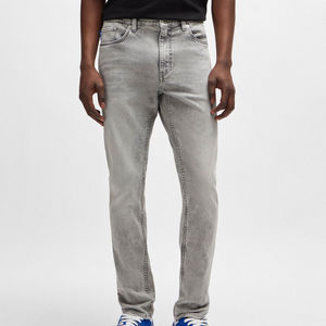 Tarifa barata Hombres High Street 6 bolsillos Cargo Denim Jean Pantalones Tallas grandes Hombres Denim Jeans Lavado Logotipos personalizados Servicio OEM - Product Image 1