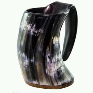 Jarra de cerveza hecha con cuerno de búfalo único, copas de vino o champán, uso de porciones, Bar, restaurante, fiesta, cerveza, uso de Copa, taza de cuerno - Product Image 5