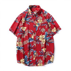 ชุดลำลองสไตล์ฮาวายสำหรับผู้ชาย เสื้อเชิ้ตติดกระดุมผ้าถักเอวยืดหยุ่นและกางเกงขาสั้น เหมาะสำหรับกิจกรรมกลางแจ้งในฤดูร้อน - Product Image 2