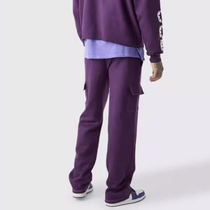 Survêtements 2pcs Jogging Suits Zip Up Screen Heat-Transfer Printing Cotton Tracksuit Cargo Flare Sweatpants And Hoodie Jogger Set - Product Image 6