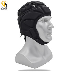 High Quality Adult Size EVA Soft Shell Rugby Scrum Cap Black Color Protective <b>Equipment</b> for <b>Football</b> Training - Product Image 2