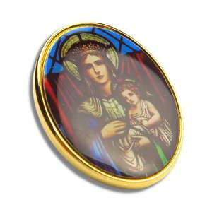 Custom Religion <b>Badge</b> Portrait Photo Metal Lapel Pin - Product Image 2
