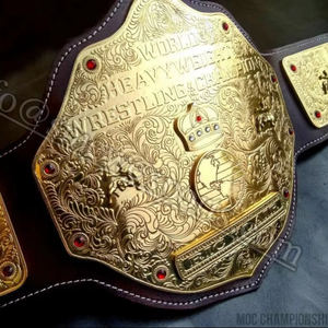 Găng tay đấm bốc Túi đặt danh hiệu Đai đấu vật vô địch Hạng Nặng Thế Giới vàng lớn nwa - Product Image 1